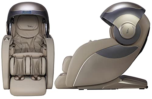 newgen medicals Luxus-Ganzkörper-Massagesessel mit Space-Cover, Bluetooth, App, beige – Bild 8