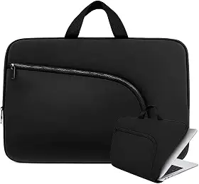 Capa Notebook 15.6 Polegadas Impermeável com Alça e Bolso Leve Reforçada Ideal para Viagem Trabalho e Faculdade Neoprene Premium