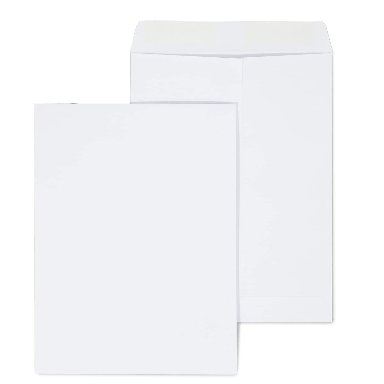 Staples 9 x 12 Gummed Catalog Envelopes, White Wove, Durable Mailing Envelopes for Documents & Letters, 100/Box