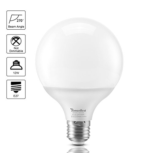 LemonBest Bright 12 watts LED G30 Globe Bulb Flood Light LED Pendant Light