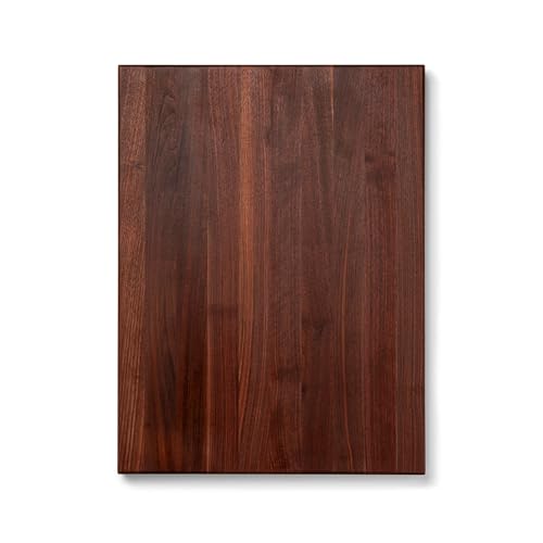 Image of John Boos Block WAL-R02 Walnut Wood Edge Grain Reversible Cutting Board, 24 Inches x 18 Inches x 1.5 Inches | 1.5 inch Thick, 17-lb Reversible Butcher Block with Edge-Grain & Finger Grips, Made in the USA