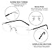 FONHCOO Blue Light Blocking Glasses - Unisex Lightweight Rimless Frameless Rectangle Computer Gaming Glasses - Anti Glare, Anti Fatigue