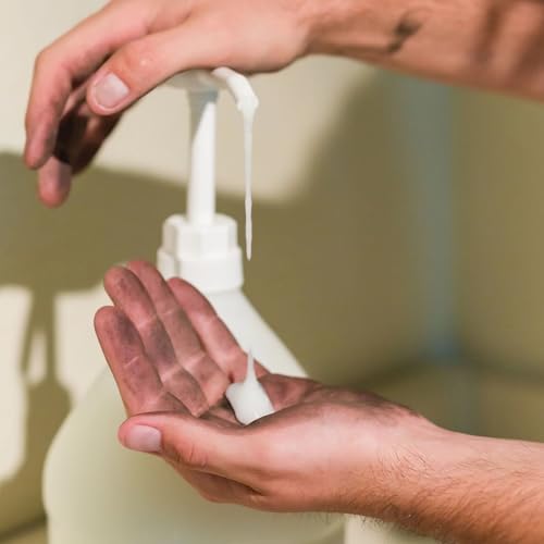 Image of Eagle Grit Heavy Duty Industrial Hand Cleaner - USA Made Mechanic Soap - Silica-Based, Solvent - Degreaser - Removes Grease, Oil, Paint, & More - Moisturizing, Eco-Friendly -1 Gallon Hand Pump