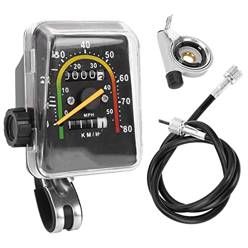 POENVFPO Mechanical Bicycle Odometer Speedometer, Multifunction Speed and Distance Tracker with Reset Knob for Road Cycling and Mountain Bike by POENVFPO - Used condition - US$12.18