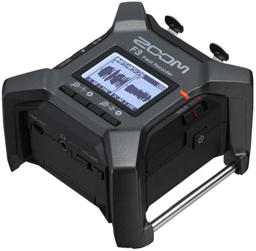 ZOOM F3 Field Recorder – Kompakter 2-Spur-Audiorekorder mit 32-Bit-Float-Aufnahme – Für Podcasts, Interviews, Live-Aufnahmen – Anthrazit