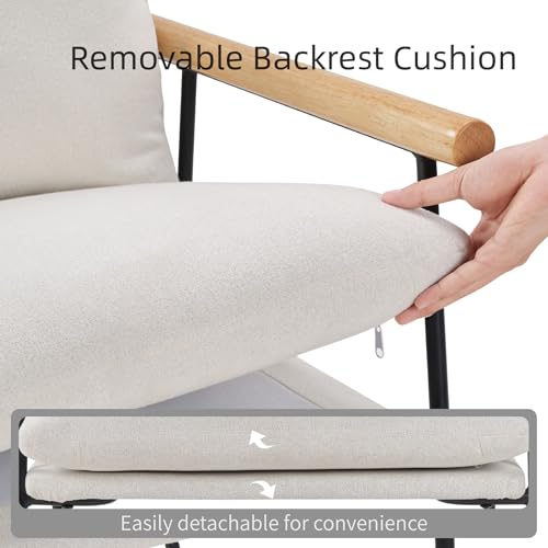 Sillón Plegable Pana Blanco miniatura 6