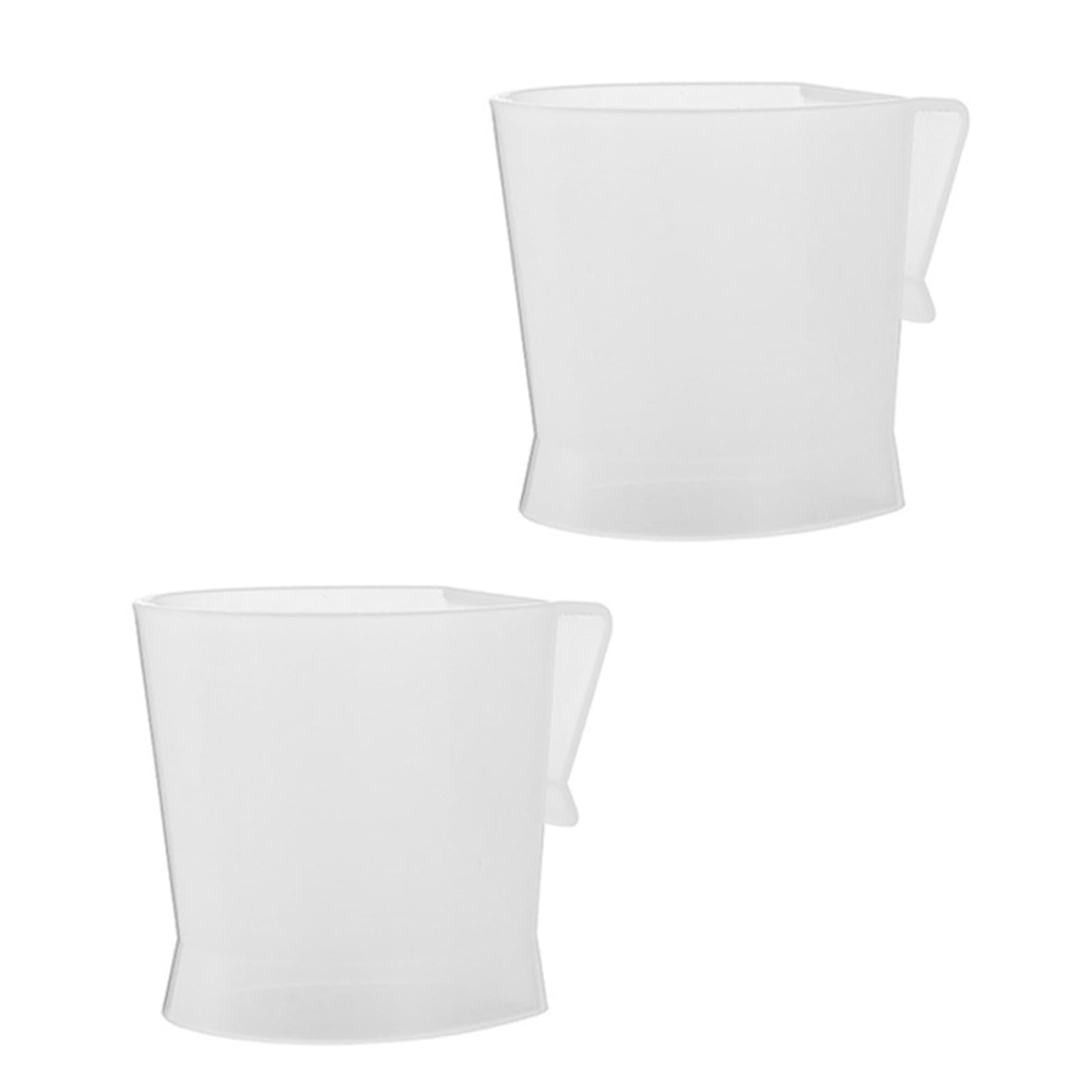 Buxuaaaa 2pcs Elegant Clear Refrigerator Door Organizers Hanging Rack Accessory for Yogurts Inverted Storage and Small Items Yogurts Storage Container Rack