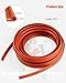 Silicone P-Gasket Seal 13ft for BBQ Smoker Door - Heat Resistant 7/16