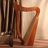 Axazcs Harpe Irlandaise Celtique, Harpe en Acajou &agrave; 15 Cordes, avec cl&eacute;...