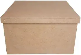 Caixa Mdf Tampa De Sapato Festa 24x24x10 Cm Casamento