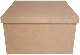 Caixa Mdf Tampa De Sapato Festa 24x24x10 Cm Casamento