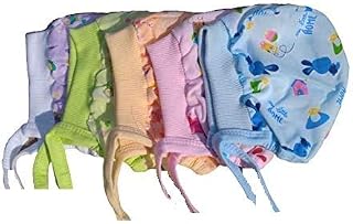 Gilli Shopee Baby Boys and Baby Girls Soft Cotton Winter Caps with Tai Knot and Bonnet Multicolour Pack of 5 Price In India