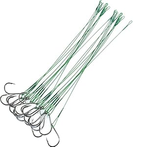 G/S Kohlenstoffstahl Angelhaken Vorfach 30PCS