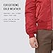 Alpha Industries Men's Bomber MA-1 Hooded Flight Jacket (XS, Red with Olive Lining)