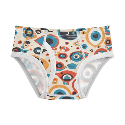 KLL Evil Eyes Black Striped Toddler Boys Cotton Training Underwear Cute Children Undies