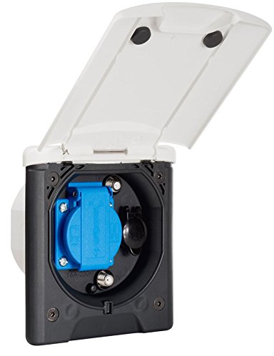 Fawo Universal-Vorzeltsteckdose Schuko/12 V/Sat/TV weiß