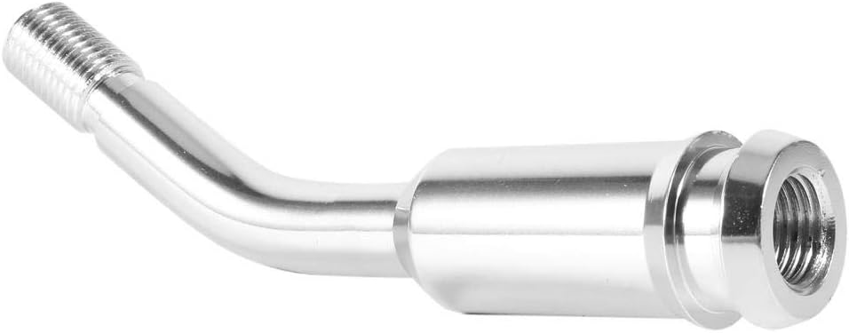 Dweekiy Gear Stick Extension, 5inch Gear Shifter Stick Lever Bend Extension Shift Knob Extender for T4 Silver