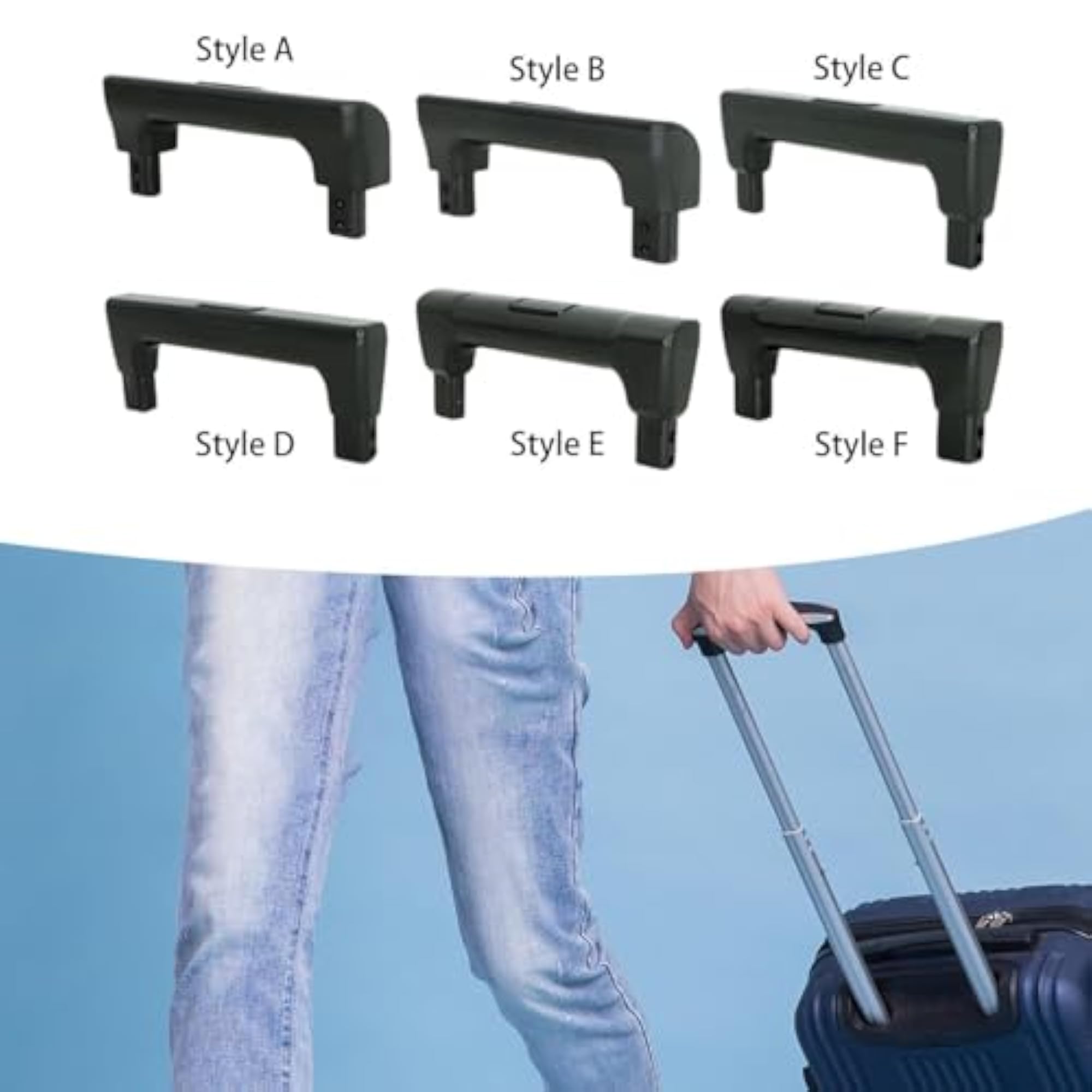 Luggage Suitcase Handle Portable Replacement, Simple Installation