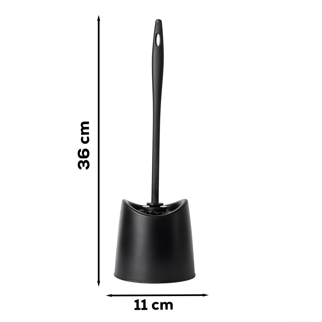 Porsima SB-776 Silikon Wc Tuvalet Banyo Fırçası Klozet Fırçası Siyah