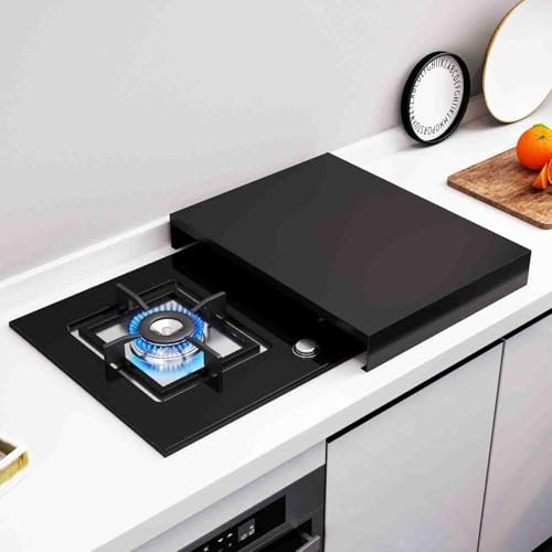 HJJKKH Gas Stove Bracket, Kitchen Stove Rack, Induction Cooker Gas Stove Covers, Portable Hot Plates Countertop Anti skid Standing Bracket for Gas Stove Top and Electric Stove Top (Stainless