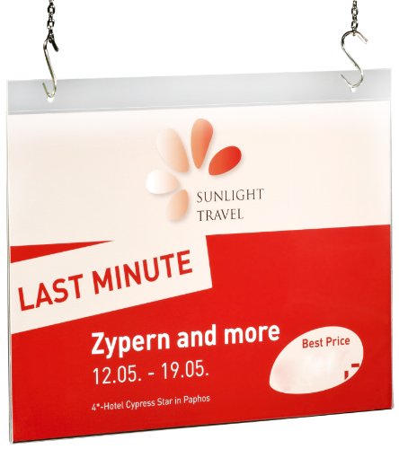 SIGEL TA241 Carpeta para carteles, acrilico, para A4 transversal, 1 unds.