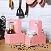 Kosiz 60 Pcs 2 Cup Drink Carrier with Handle 6.9 x 3.2 x 8.9 Inch Coffee Holder Paperboard Drink Carrier for Hot and Cold Beverage Takeout Cafe and Restaurant Wedding Food Delivery(Pink)