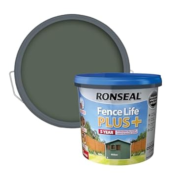 RONSEAL RSLFLPPW5L 5 Litre Fence Life Plus Paint - Willow