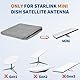 BINGFU Tragetasche für Starlink Mini Dish, Aufbewahrungstasche für Starlink Mini Dish Satellitenschüssel, ideal für Wohnmobile, Camping im Freien, Reisen, leicht zu tragen, dauerhafter Schutz,Grau