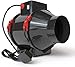 Price comparison product image Black Orchid (Two Speed) Hybrid Flo in Line Horticultural Hydroponic Grow Tent Bathroom Kitchen Extractor Fan - Black (5" / 125 mm)