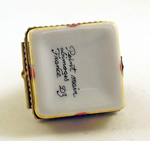 Authentic French Porcelain Hand Painted Christmas Limoges Box Cute Decorated Christmas Tree #TOP4