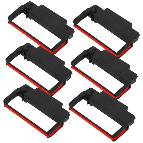 Cinta de tinta para impresoras de caja recambio compatible de 6 piezas