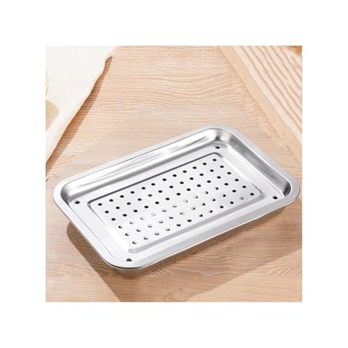 Organiseur en acier inoxydable rectangulaire polyvalent pour tasses et verres