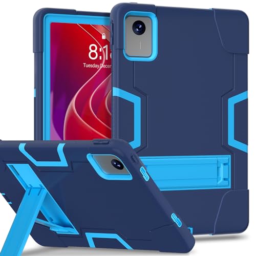 Coque Lenovo Tab M11 antichoc avec béquille et protection hybride robuste bleu marine