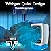 Arctic Air Chill Zone XL Evaporative Cooler with Oscillating Fan, Auto-Off Timer, Portable Fan with 4 Adjustable Speeds, 16-Hour Cooling Fan for Bedroom, Living Room, Office & More,White