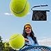 2Pcs Tennis Ball Band Holder Pickleball Ball Waist Bag with Adjustable Belt,Tennis Balls Holder Waist Pouch Carrier Holding 8 Tennis or Pickleball for Cycling,Golf(black,Size:13.68 x 10.63inch)