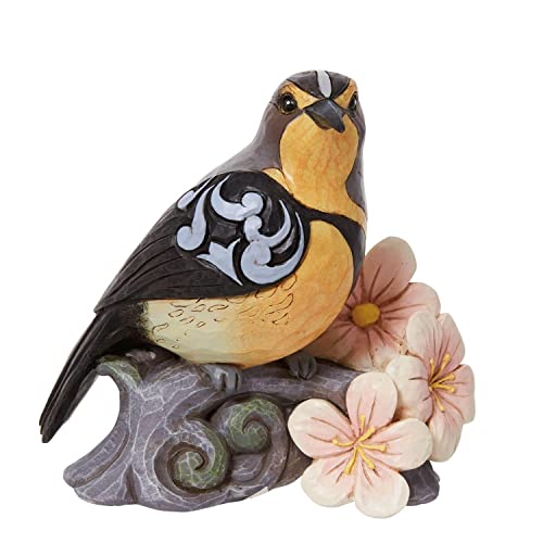 Image of Enesco Jim Shore Meadowlark with Flowers Figurine 4.5 Inch Multicolor 6012265