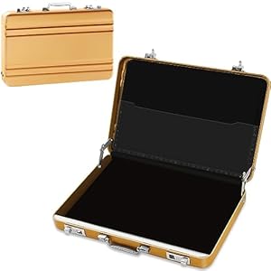 Hpbaggy Mini-Aktenkoffer Geldkassette mit Schnappverschluss