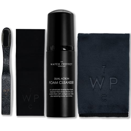 Kit de nettoyage et de polissage – Kit de nettoyage de montre pour Rolex, Patek Philippe, Omega | Nettoyant mousse | Restaure la brillance et prévient les dommages et les