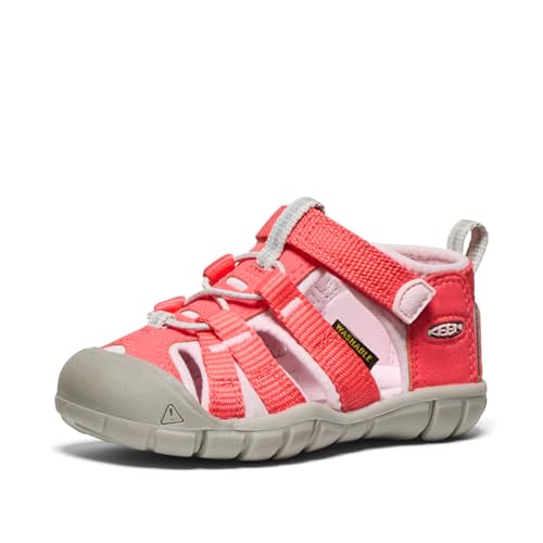 KEEN Unisex-Child Seacamp 2 CNX Closed Toe Sandals Dubarry/Giggle Pink 6