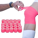 Cramer Eco-Flex Self-Stick Stretch Tape, Cohesive Tape, Extra Support to Wrap Ankle and Wrist Injuries, Elastic Sports Tape, Athletic Training Room Supplies, Bulk Case of 24, 2