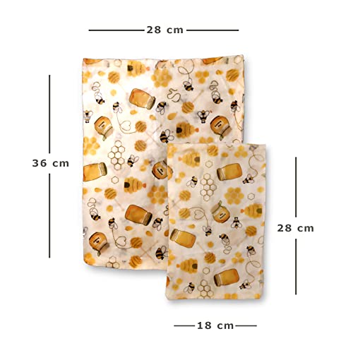 2 sacchetti di cera d'api - imballaggio alimentare...