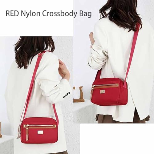 Popularate Nylon Crossbody Bag,Waterproof Casual Shoulder Bags Purses with Multi Pockets for Women2