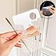 MIETONG Make-up-Palette - Make Up Mischpalette Kosmetische Mischpalette, Klare Acryl Kosmetikpalette mit Spatel, Kosmetik-Palette zum Mischenfür Foundation, Nailart (Transparent)