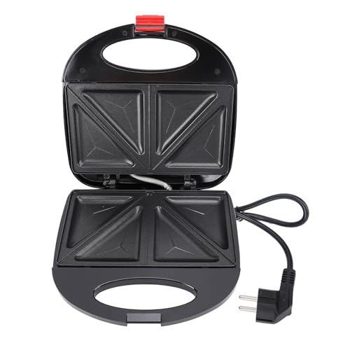 Fabricante de sándwiches eléctricos, control de temperatura de prensa de sándwiches automático de 750W Panini Press Calefacción rápida para cafés de restaurantes caseros