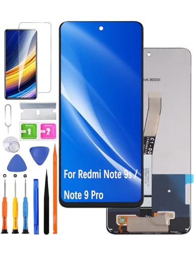 HLYGZX Pantalla de repuesto original para Xiaomi Redmi Note 9s / Note 9 Pro pantalla LCD, M2003J6A1G M2003J6B2G pantalla LCD display táctil digitalizador conjunto kit de piezas de reparación