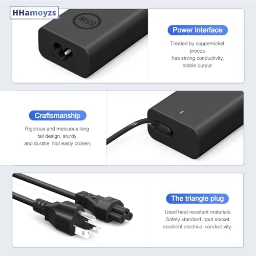 65W Laptop Charger USB C - Compatible with Dell Latitude 5420/5520/7420/7430/7480/7490 & Inspiron 14/16/7620/2in1/XPS 13 LA65NM190 — 사진 7