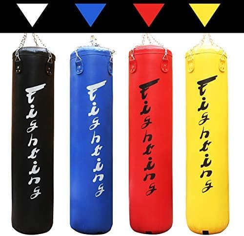 Sacco da Boxe per Allenamento di Boxe, Sacco da Boxe da Allenamento Muay Thai Vuoto con Catena Sospesa, Ottimo per MMA, Kick Boxing, Arti Marziali,Nero,180 Cm,outstanding78