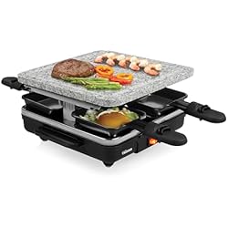 Natural Stone Sartenes Tristar RA-2745 Raclette Stone 4 sartenes - Piedra grill