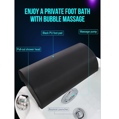 Spa de pies acrílico con masaje y calor miniatura 4