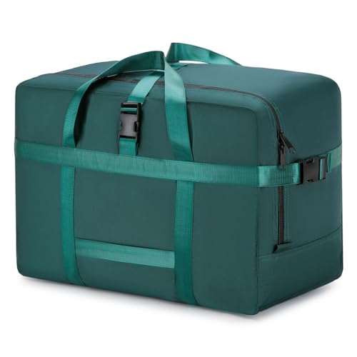 Extra Large Storage Bags Duffle Bags Tote for Moving, Storage, Camping and Travel (Green, 75L)
